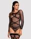 Бодистокинг Obsessive Bodystocking G320 S/M/L, чулки, боди, декор в виде линийSO7241,1 - интернет-магазин интимных товаров Squitter