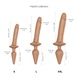 Анальная пробка с дилдо 2в1 Strap-On-Me SWITCH PLUG-IN REALISTIC DILDO Caramel S, диаметр 3,3/2,9 см SO6827 фото 4