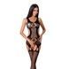 Бодістокінг Passion BS066 One Size, Black, комбінезон, імітація панчіх і пояса з гартерами PBS066B,1 - інтернет-магазин інтимних товарів Squitter