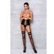 Пояс-корсет з екошкіри Passion CELINE SET S/M, black, шнурівка, знімні пажі для панчіх, стрінги SO6410,3 - інтернет-магазин інтимних товарів Squitter