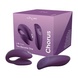 Смарт-вібратор Import We-Vibe Chorus Purple, сенсорне керування вібраціями стисненням пульта SO6923 фото 10