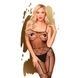 Бодістокінг з панчохами та геометричним малюнком Penthouse - Firecracker Black XL SO5258,1 - інтернет-магазин інтимних товарів Squitter