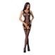 Бодістокінг Passion BS066 One Size, Black, комбінезон, імітація панчіх і пояса з гартерами PBS066B,3 - інтернет-магазин інтимних товарів Squitter