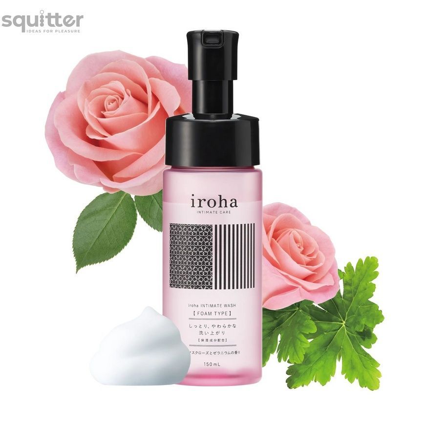 Піна для інтимного догляду Iroha Intimate Wash Foam Type Damask Rose and Geranium 150 мл SX3495 - онлайн-сексшоп Сквітер