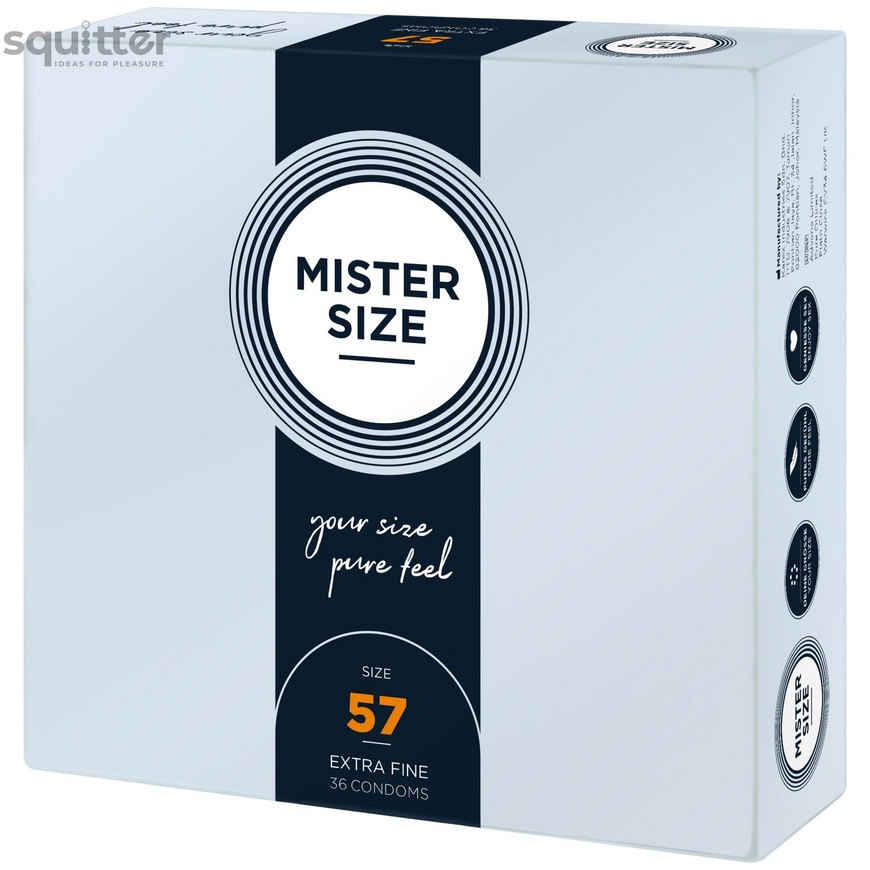 Презервативи Mister Size - pure feel - 57 (36 condoms), товщина 0,05 мм SO8052 фото