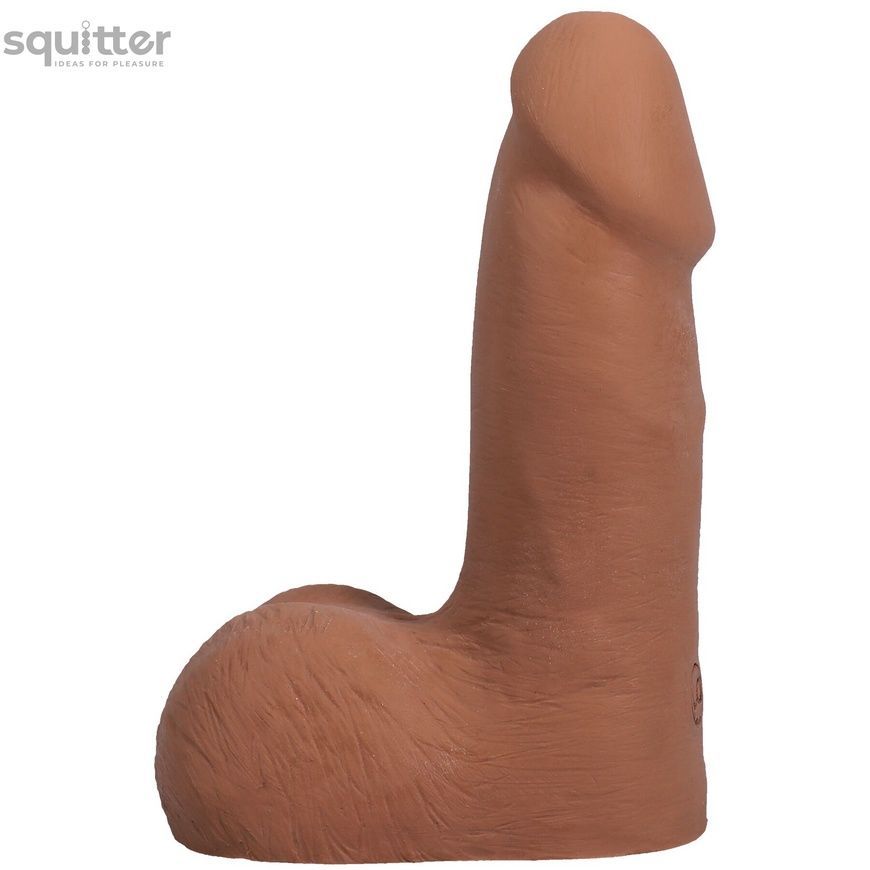 Фалоімітатор Doc Johnson The Realistic Cock ULTRASKYN - 5 Inch with Balls Caramel SX4475 - онлайн-сексшоп Сквітер