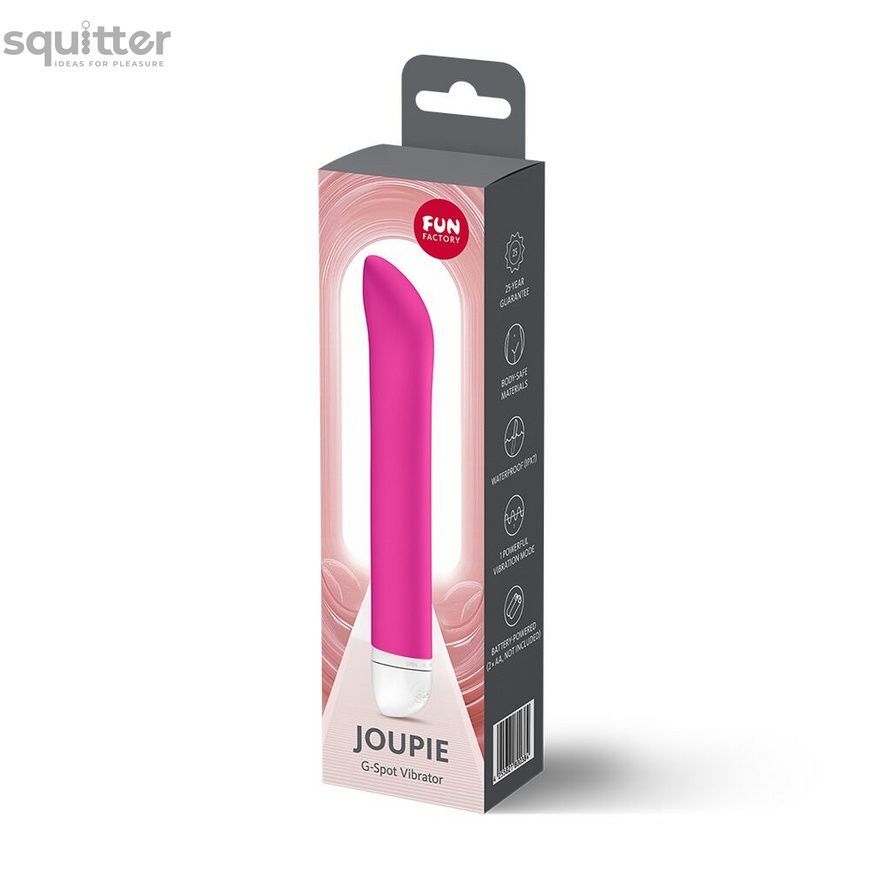 Вібратор для точки G Fun Factory JOUPIE Magenta, діаметр 2,5 см, на батарейках SX3716 - онлайн-сексшоп Сквітер