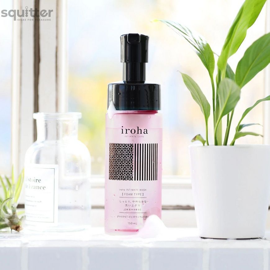 Піна для інтимного догляду Iroha Intimate Wash Foam Type Damask Rose and Geranium 150 мл SX3495 - онлайн-сексшоп Сквітер