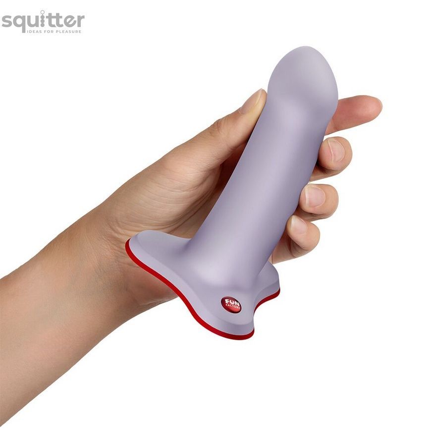Фалоімітатор Fun Factory AMOR Purple, довжина 14,6 см, діаметр 3,7 см, вигнутий SX3655 - онлайн-сексшоп Сквітер