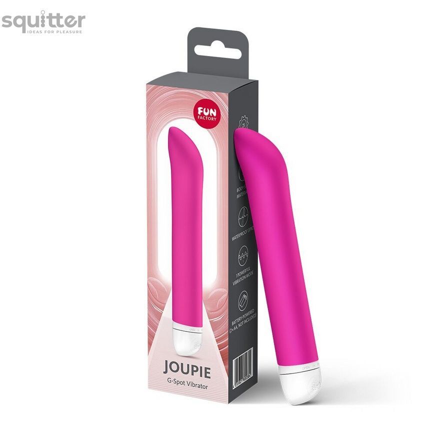 Вібратор для точки G Fun Factory JOUPIE Magenta, діаметр 2,5 см, на батарейках SX3716 - онлайн-сексшоп Сквітер