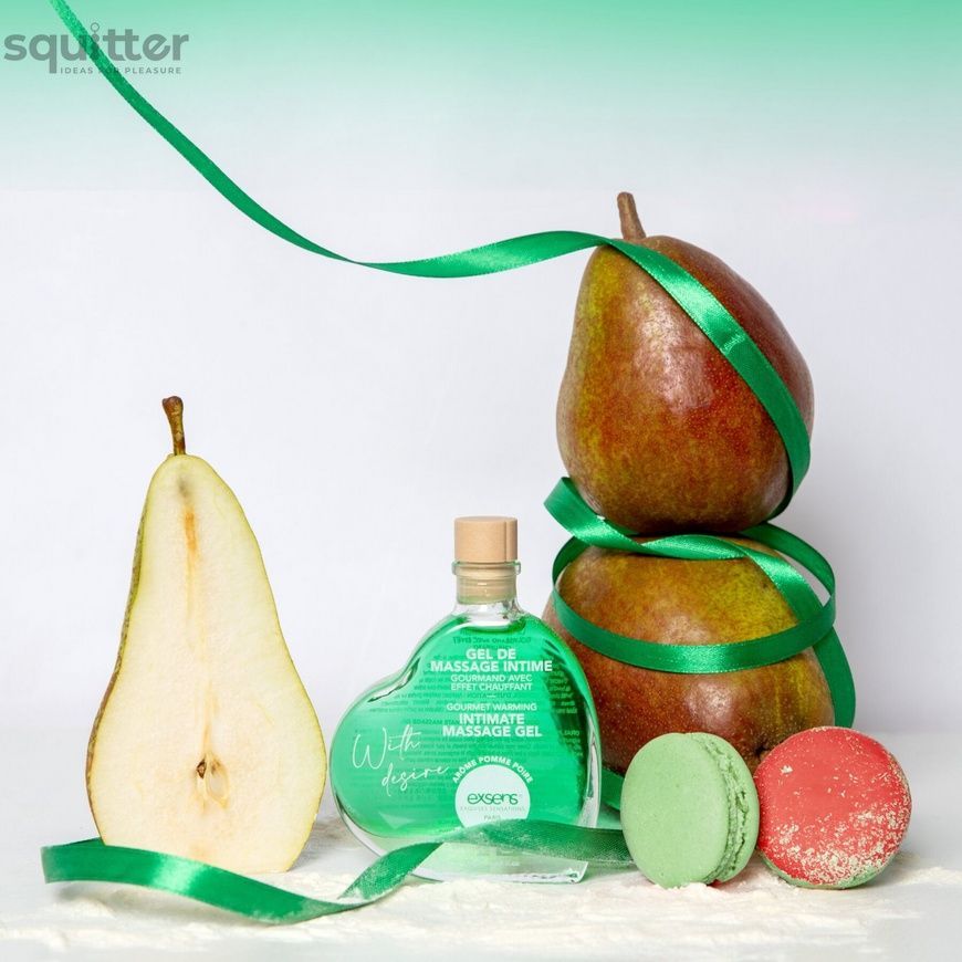 Масажний гель EXSENS With Desire Apple Pear 50 мл, розігрівальний, без цукру, їстівний SX2192 - онлайн-сексшоп Сквітер