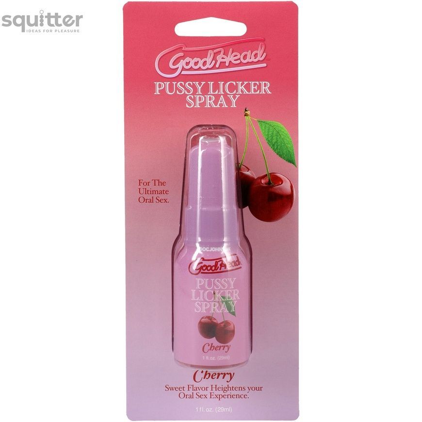 Спрей для кунілінгусу Doc Johnson GoodHead Pussy Licker Spray - Cherry 29 мл SX2531 - онлайн-сексшоп Сквітер