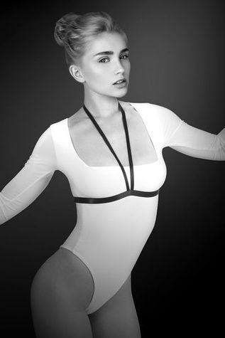 Портупея на груди Bijoux Pour Toi - JESSICA, еластичний поліестер SO2231 - онлайн-сексшоп Сквітер