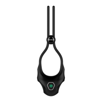 Ерекційне кільце Nexus FORGE Vibrating Adjustable Lasso - Black SO8695 фото