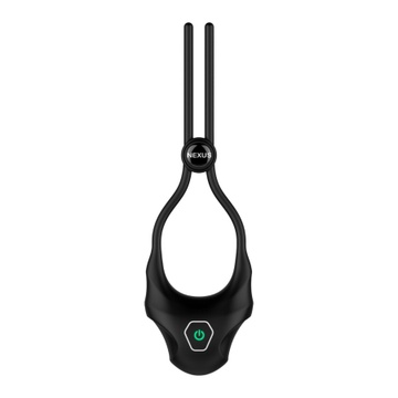 Ерекційне кільце Nexus FORGE Vibrating Adjustable Lasso - Black SO8695 фото