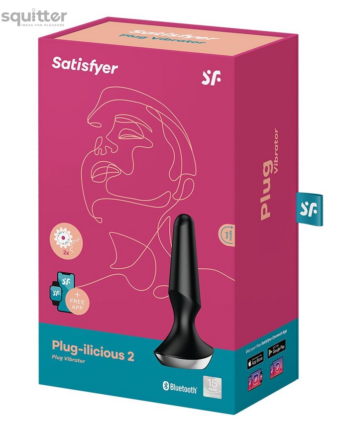 Анальна смарт-вібропробка Satisfyer Plug-ilicious 2 Black SO5444 фото