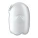 Вакуумний кліторальний стимулятор з вібрацією Satisfyer Glowing Ghost White, світиться в темряві SX0544,3 - інтернет-магазин інтимних товарів Squitter