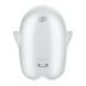 Вакуумний кліторальний стимулятор з вібрацією Satisfyer Glowing Ghost White, світиться в темряві SX0544,5 - інтернет-магазин інтимних товарів Squitter