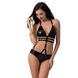 Боди монокини под латекс LAMIS BODY black L/XL - Passion Exclusive PS24801 фото 1