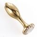 Металева анальна пробка LOCKINK SEVANDA Pearl Rose-shape Anal Plug, зі штучною перлиною SX0888,1 - інтернет-магазин інтимних товарів Squitter
