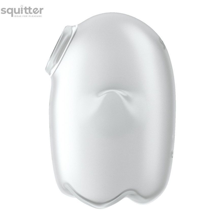 Вакуумний кліторальний стимулятор з вібрацією Satisfyer Glowing Ghost White, світиться в темряві SX0544 - онлайн-сексшоп Сквітер