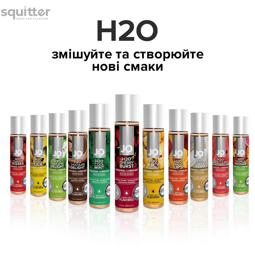 Змазка на водній основі System JO H2O — Cherry Burst (30 мл) без цукру, рослинний гліцерин SO1467 фото