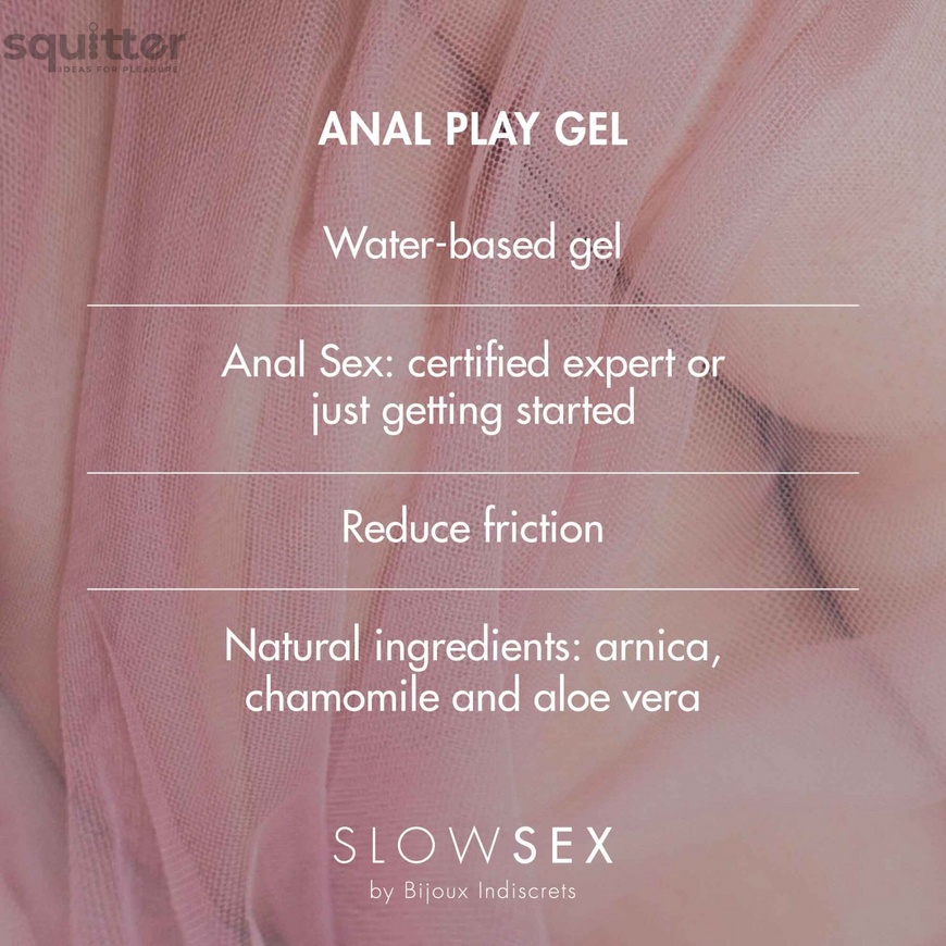 Анальний гель-змазка Bijoux Indiscrets Slow Sex Anal play gel SO5900 фото