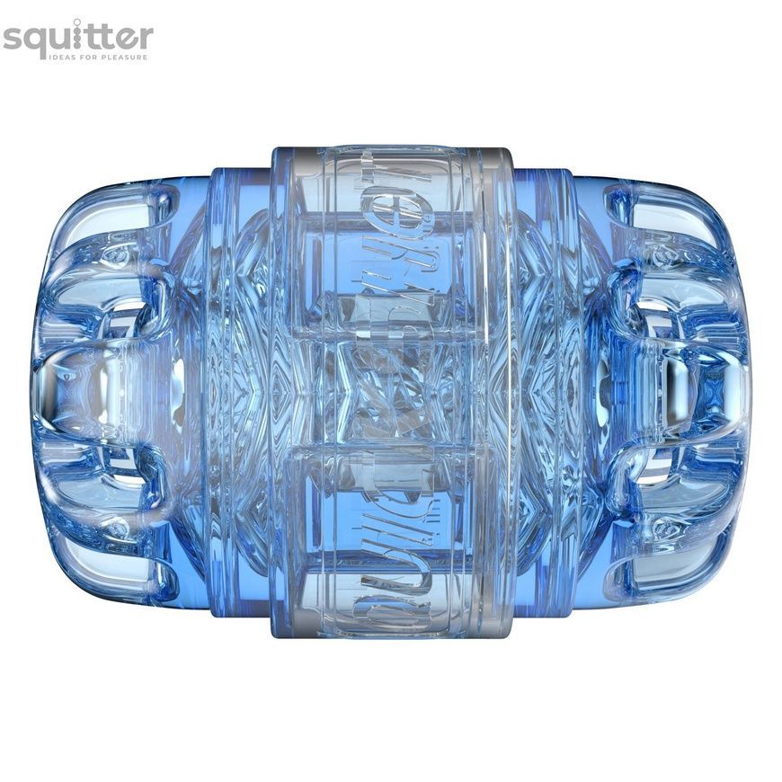 Мастурбатор Fleshlight Quickshot Turbo Blue Ice, компактний, наскрізний, підійде для пар та мінету SX0678 - онлайн-сексшоп Сквітер