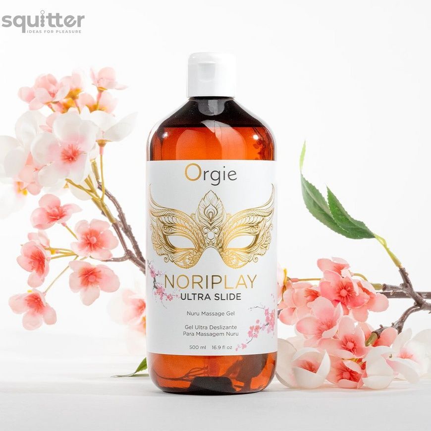 Гель для NURU-масажу Orgie &ndash; Noriplay Ultra Slide (500 мл), екстракт морських водоростей, простирадло SX1528 - онлайн-сексшоп Сквітер
