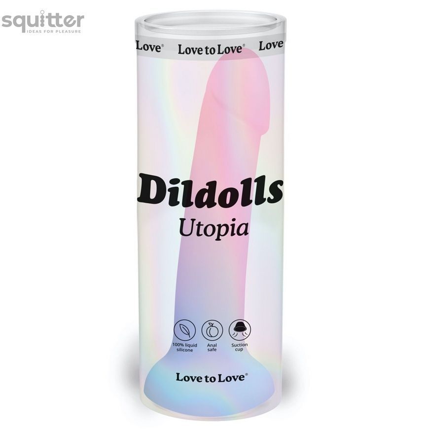 Дилдо з кольоровим градієнтом Love To Love DILDOLLS - UTOPIA L ультрам'який SX2849 - онлайн-сексшоп Сквітер
