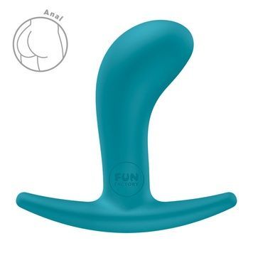 Анальна пробка Fun Factory BOOTIE S Aquamarine, діаметр 2,8 см, тонкий обмежувач SX3665 - онлайн-сексшоп Сквітер