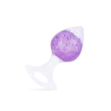 Анальна пробка Liebe Seele Heart-shaped Crystal Anal Plug - Purple Medium SX4857 - онлайн-сексшоп Сквітер