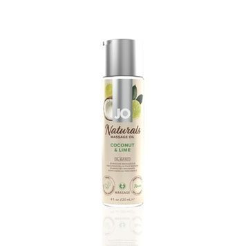Массажное масло System JO &ndash; Naturals Massage Oil &ndash; Coconut & Lime с натуральными эфирными маслами (1 SO6164 - онлайн-сексшоп Сквитер