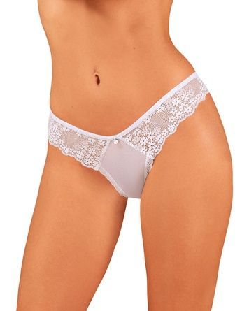 Полупрозрачные трусики Obsessive Heavenlly panties XS/S, открытые ягодицы SO8169 - онлайн-сексшоп Сквитер