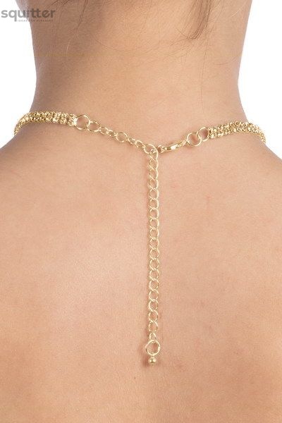 Кольє зі стразами Bijoux Pour Toi - Audrey Gold SO3723 фото