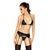Комплект білизни під латекс Passion CAPRI SET L/XL, black, міні-бікіні, стрінги, пояс для панчіх EL10901 - онлайн-сексшоп Сквітер