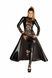 Сукня-плащ з мокрим ефектом Noir Handmade F128C Powerwetlook gown coat, XL SX0016,1 - інтернет-магазин інтимних товарів Squitter