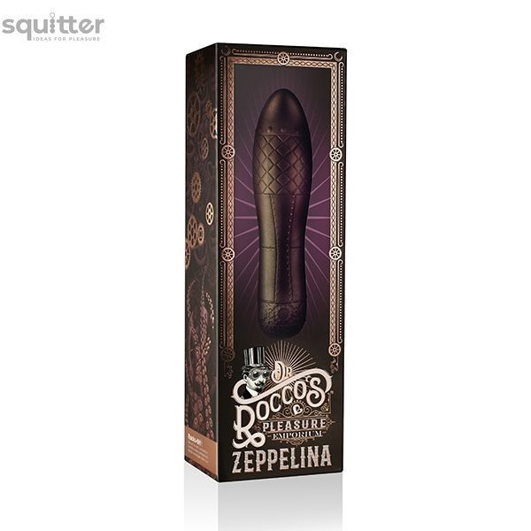 Вібратор Rocks Off Dr Roccos Zeppelina в стилі стімпанк, soft-touch силікон SO2405 - онлайн-сексшоп Сквітер