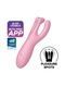 Кліторальний смарт-вібратор Satisfyer Threesome 4 Pink з трьома пальчиками SO6082,1 - інтернет-магазин інтимних товарів Squitter