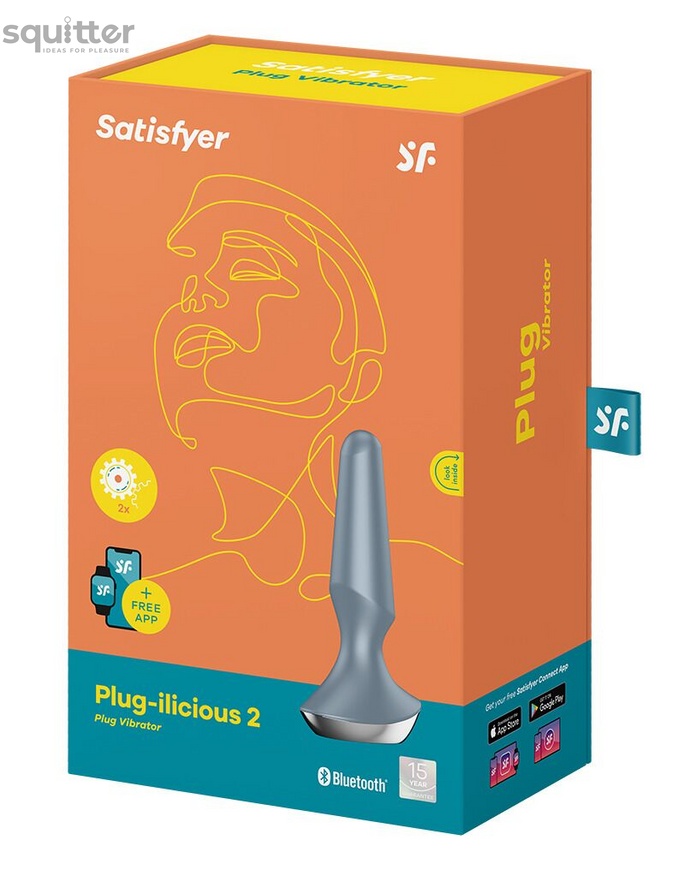 Анальная смарт-вибропробка Satisfyer Plug-ilicious 2 Ice Blue SO5445 фото