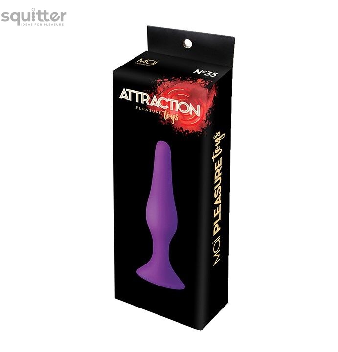 Анальная пробка на присоске MAI Attraction Toys №35 Purple, длина 15,5см, диаметр 3,8см SO5007 фото