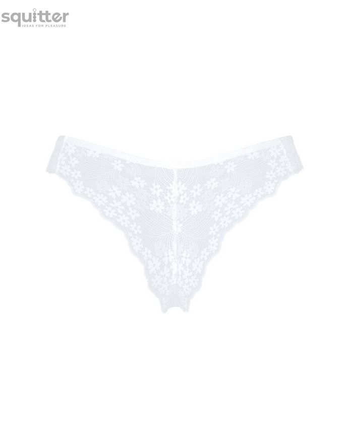 Полупрозрачные трусики Obsessive Heavenlly panties XS/S, открытые ягодицы SO8169 - онлайн-сексшоп Сквитер
