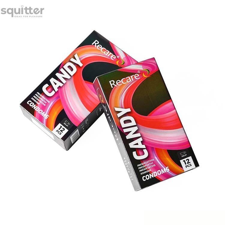 Презервативи Holographic Recare Delay Candy Condoms 12 шт, пролонгувальний ефект, цукерковий аромат SX3336 - онлайн-сексшоп Сквітер