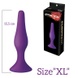 Анальна пробка з присоскою MAI Attraction Toys №35 Purple, довжина 15,5 см, діаметр 3,8см SO5007 фото 3