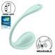 Смарт-віброяйце Satisfyer Smooth Petal Connect App Mint SX0666,1 - інтернет-магазин інтимних товарів Squitter