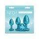 Набір анальних пробок NS Novelties Rear Assets - Trainer Kit - Iridescent Teal - Teal Gem SX4358,3 - інтернет-магазин інтимних товарів Squitter