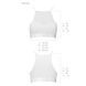 Спортивный топ с прозрачной вставкой Passion PS006 TOP white, size LSO4243,5 - интернет-магазин интимных товаров Squitter
