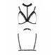 Бюстгальтер-стрепы с чокером SHELLY BRA black S/M - Passion ExclusivePS27902,5 - интернет-магазин интимных товаров Squitter