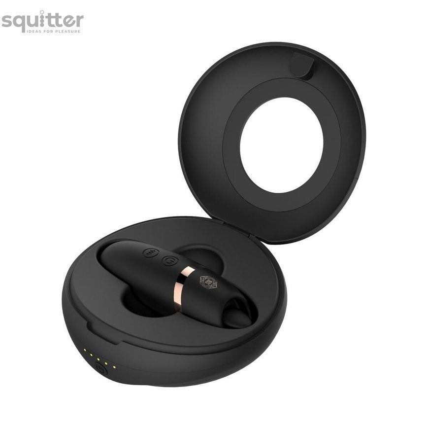 Мінівібратор з язичком Rosy Gold - Vibrating & Licking Dual Stimulator SX3920 - онлайн-сексшоп Сквітер