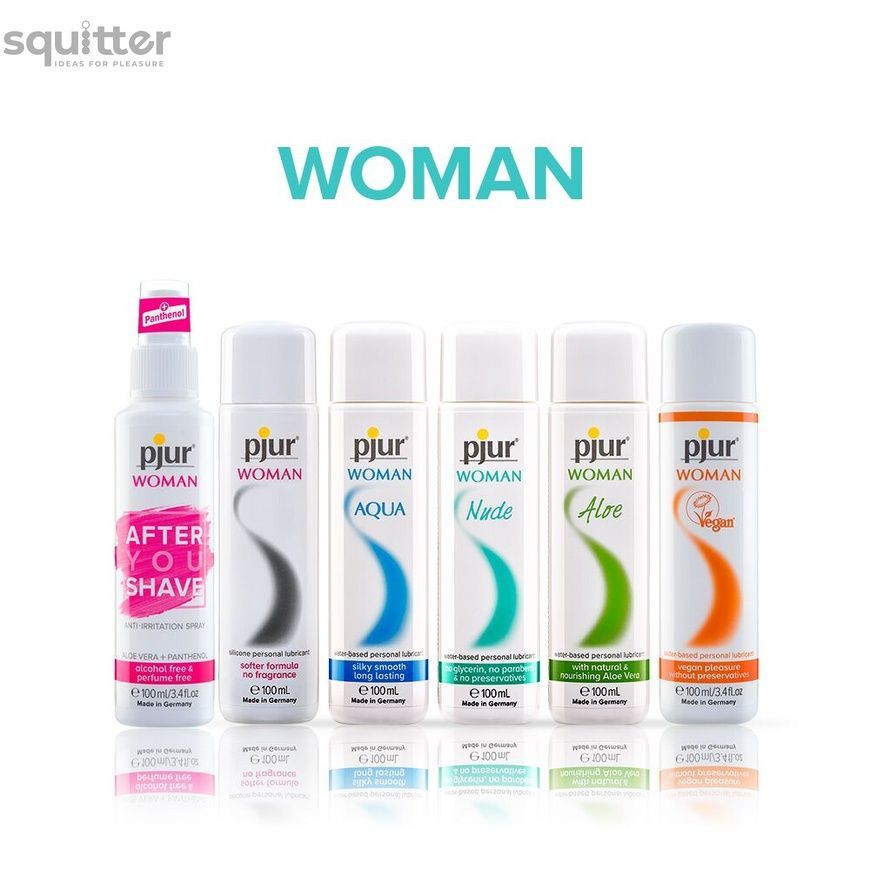 Лубрикант на водній основі pjur Woman Aloe 100 мл, з екстрактом алое, зволожувальний, без парабенів PJ13320 - онлайн-сексшоп Сквітер